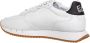 EA7 Emporio Armani Sneakers van leermix met labelprint model 'Basic Runner Eagle' - Thumbnail 13