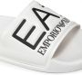 Emporio Ar i EA7 Logo embossed slides Wit - Thumbnail 11