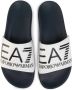 Emporio Armani EA7 Unisex Wit Marineblauw Slipper Visibility White Dames - Thumbnail 4