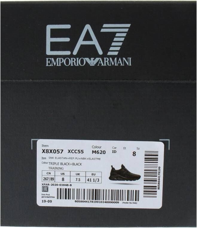 Emporio Armani EA7 Sneakers Zwart Dames