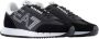 Emporio Ar i EA7 Zwarte Casual Textiel Sneakers met 3cm Rubberen Zool Black - Thumbnail 13