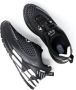 Emporio Armani EA7 Unisex Zwarte Witte Sneaker van Eco Leer Mesh Black Heren - Thumbnail 11