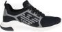 Emporio Armani EA7 Ademende Mesh Sneaker Hardloopschoenen Unisex A-Racer Reflex Black Heren - Thumbnail 12