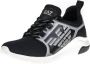 Emporio Armani EA7 Ademende Mesh Sneaker Hardloopschoenen Unisex A-Racer Reflex Black Heren - Thumbnail 6