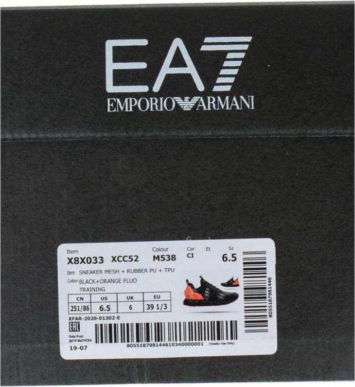 Emporio Armani EA7 Sneakers Zwart Heren