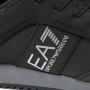 Emporio Armani EA7 Nieuwe Armani Noir Sneakers met Zilveren Logo Black Heren - Thumbnail 4