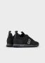 Emporio Armani EA7 Nieuwe Armani Noir Sneakers met Zilveren Logo Black Heren - Thumbnail 6