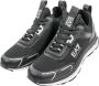 Emporio Armani EA7 Zwarte Witte Mesh Sneaker voor Hardlopen en Training Black Heren - Thumbnail 9