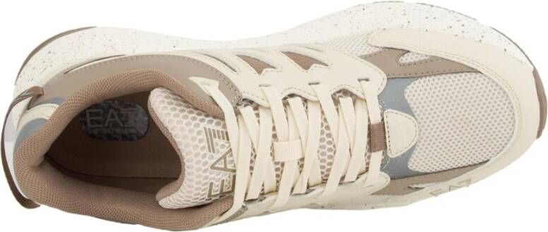 Emporio Armani EA7 Sonic Dart Beige Crusher Sneakers