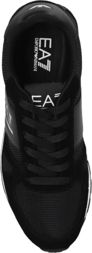 Emporio Armani EA7 sportschoenen met logo Black Dames
