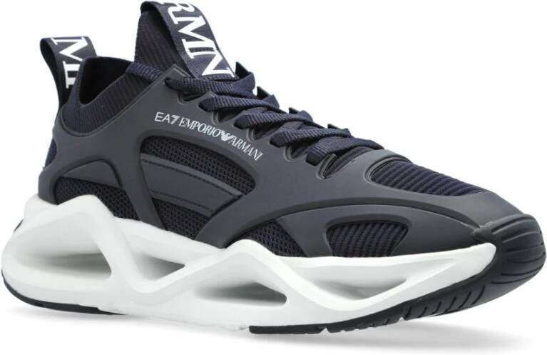 Emporio Armani EA7 Sportschoenen met logo Blue Heren