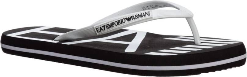 Emporio Armani EA7 Teenslippers Sliders Zwart Heren