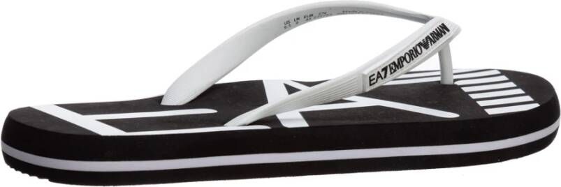 Emporio Armani EA7 Teenslippers Sliders Zwart Heren