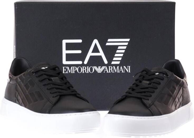 Emporio Armani EA7 Training Kalfsleer Voering Op Black Heren