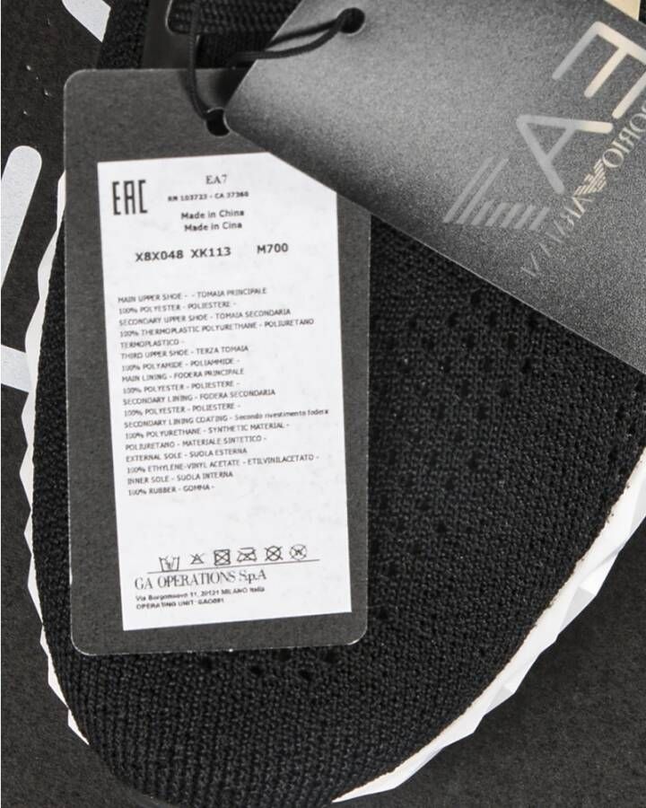 Emporio Armani EA7 Ultimate 2.0 Zwarte Sneakers Black Heren