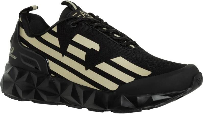 Emporio Armani EA7 Ultimate Kombat Sneakers Patroon & Effen Black Heren