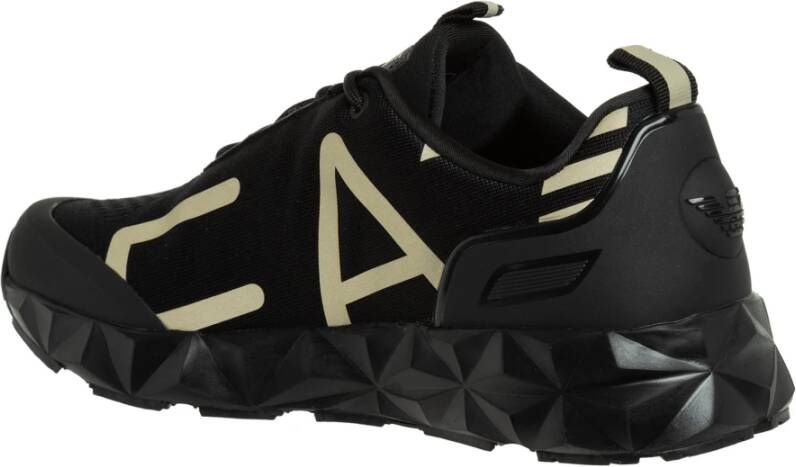 Emporio Armani EA7 Ultimate Kombat Sneakers Patroon & Effen Black Heren