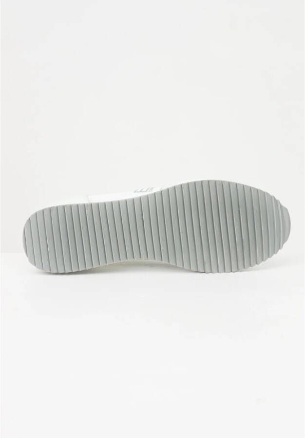 Emporio Ar i EA7 Witte Zilveren Mesh Sneaker Unisex Hardloopschoenen White - Foto 7