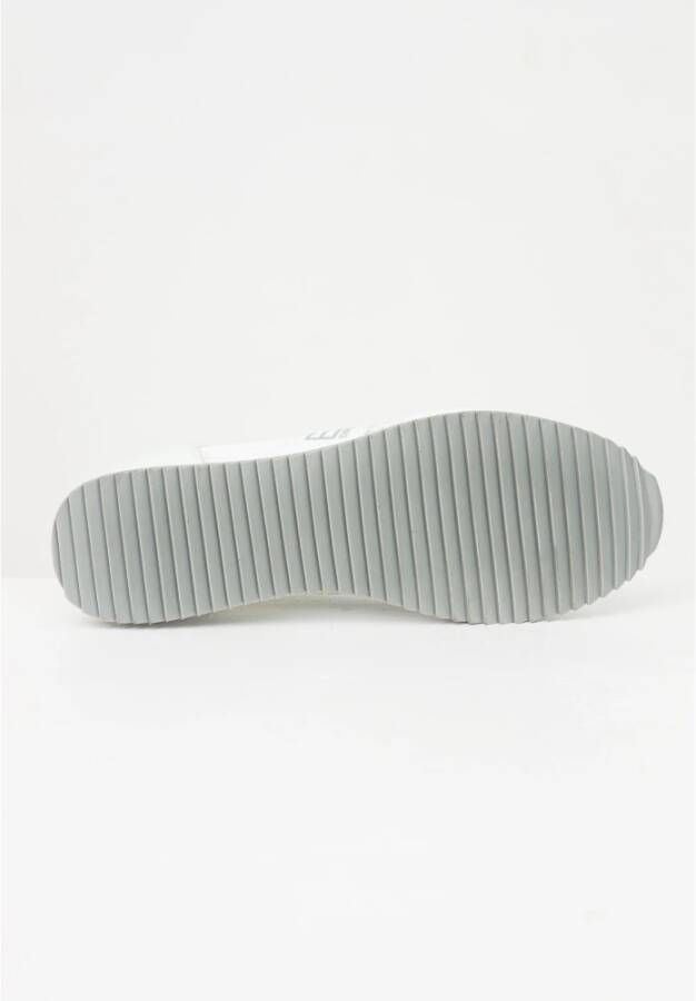 Emporio Armani EA7 Witte Zilveren Mesh Sneaker Unisex Hardloopschoenen White Heren - Foto 7