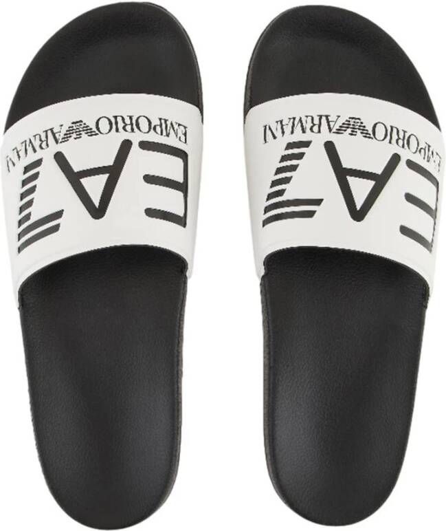 Emporio Armani EA7 Witte Casual Synthetische Rubberen Zool Sandalen
