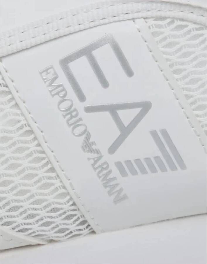 Emporio Armani EA7 Witte Heren Sneakers met Zijlogo White Heren