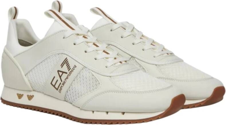 Emporio Armani EA7 Witte lage sneakers X8X027Xk050U454
