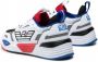 Ea7 optwht racrd balt bl casual closed sneaker Emporio Ar i Wit Unisex - Thumbnail 5