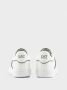 Emporio Armani EA7 Witte Leren Sneakers met Geperforeerd Bovenwerk en Contrastdetails White Heren - Thumbnail 3
