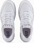 Emporio Ar i EA7 Witte leren sneakers met glanzende inzetstukken - Thumbnail 2