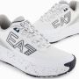 Emporio Ar i EA7 Witte Mesh en Suède Sneakers - Thumbnail 2