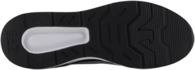 Emporio Armani EA7 Witte Mesh Runner Sneaker met Logo