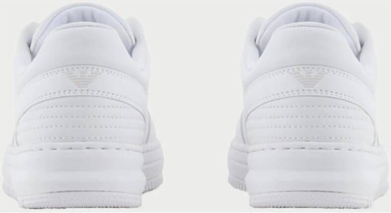 Emporio Armani EA7 Witte Sneakers Eco Leer Unisex White Heren