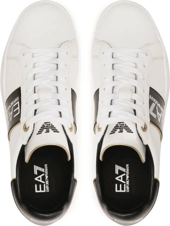 Emporio Armani EA7 Witte Sneakers voor Mannen White Heren