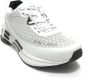 Emporio Armani EA7 Witte Zwarte Unisex Sneaker van Eco Leer Mesh White Heren - Thumbnail 9