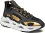 Emporio Armani EA7 Zwarte en Gouden Herensneakers Multicolor Heren - Thumbnail 3