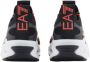 Emporio Armani EA7 Zwarte en rode sneaker met mesh en thermoplastische inzetstukken Black Heren - Thumbnail 3
