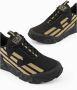 Emporio Armani EA7 Ultimate Kombat Sneakers Patroon & Effen Black Heren - Thumbnail 6