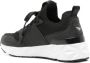 Emporio Armani EA7 Zwarte Sneakers Textuurafwerking Paneelontwerp Black Dames - Thumbnail 2