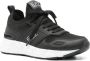 Emporio Armani EA7 Zwarte Sneakers Textuurafwerking Paneelontwerp Black Dames - Thumbnail 3