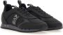 Emporio Armani EA7 Nieuwe Armani Noir Sneakers met Zilveren Logo Black Heren - Thumbnail 7