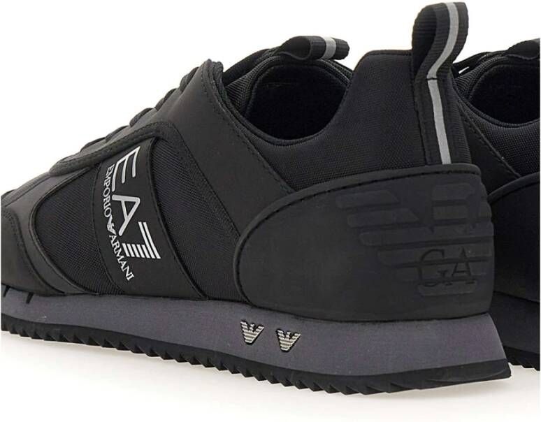 Emporio Armani EA7 Zwarte Sneakers voor Heren Zwart Unisex