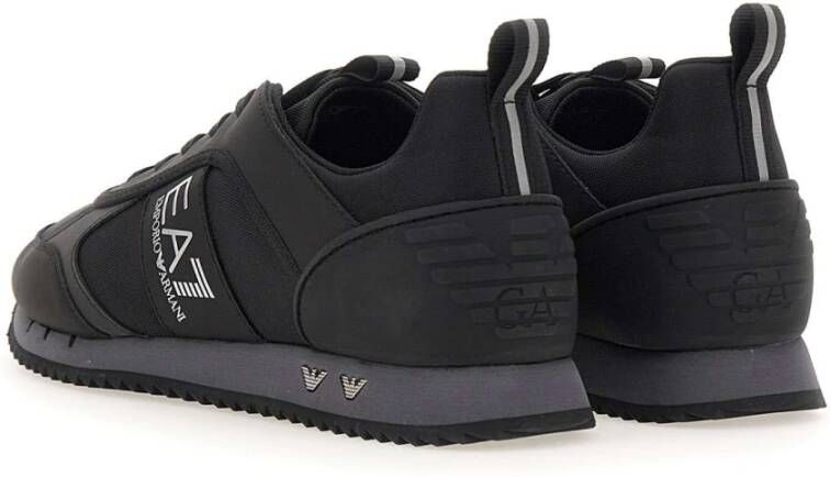 Emporio Armani EA7 Zwarte Sneakers voor Heren Zwart Unisex