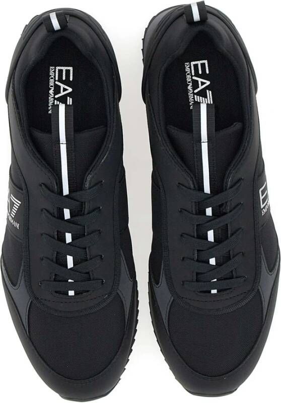 Emporio Armani EA7 Zwarte Sneakers voor Heren Zwart Unisex