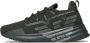 Emporio Armani EA7 Zwarte sportieve sneakers met rubberen zool Black Heren - Thumbnail 9
