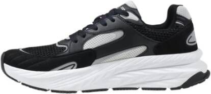 Emporio Armani EA7 Zwarte Sportieve Veterschoenen Black Heren