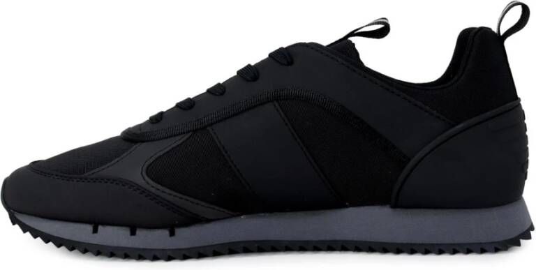 Emporio Armani EA7 Zwarte Veterschoenen voor Heren Zwart Heren