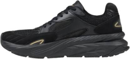 Emporio Armani EA7 Zwarte Veterschoenen voor Mannen Black Heren