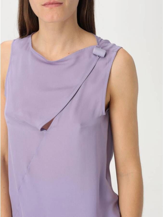 Emporio Armani Elegante Lila Boothals Blouse