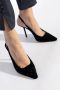 Emporio Armani Fluwelen schoenen met hak Black Dames - Thumbnail 2