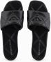 Emporio Armani Gewatteerde leren adelaar sandalen Black Dames - Thumbnail 3